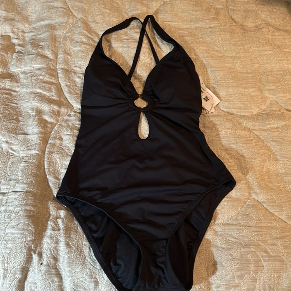 Black one pc swimsuit size 4